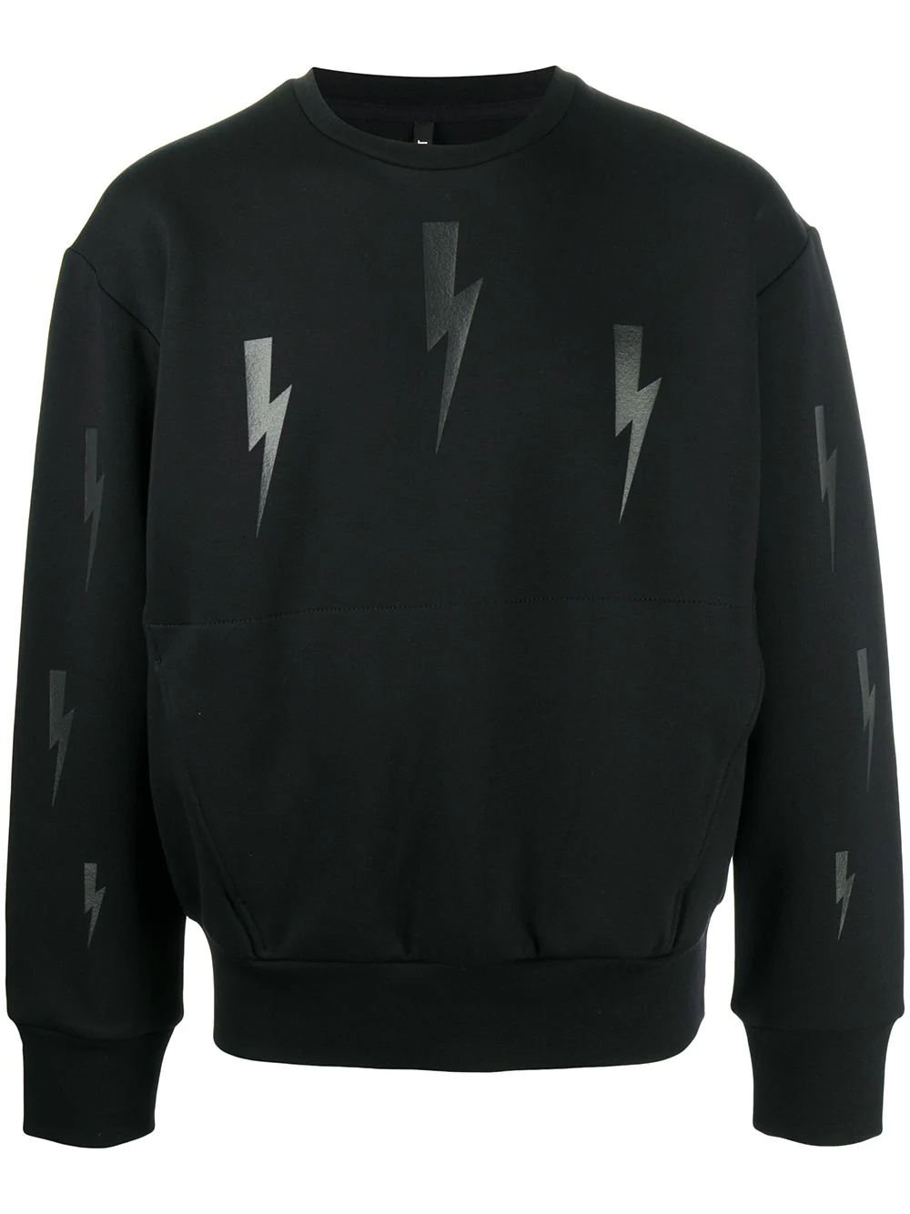 lightning bolt-print sweatshirt - 1