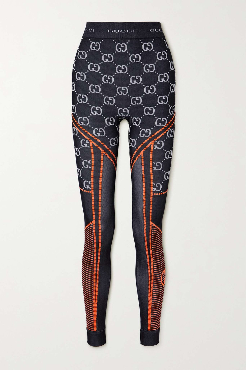 Love Parade jacquard-knit leggings - 1