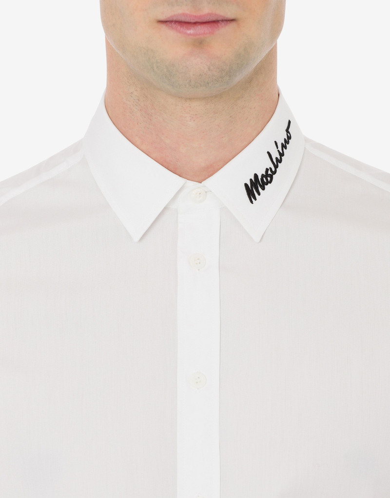 POPLIN SHIRT WITH LOGO SIGNATURE 4