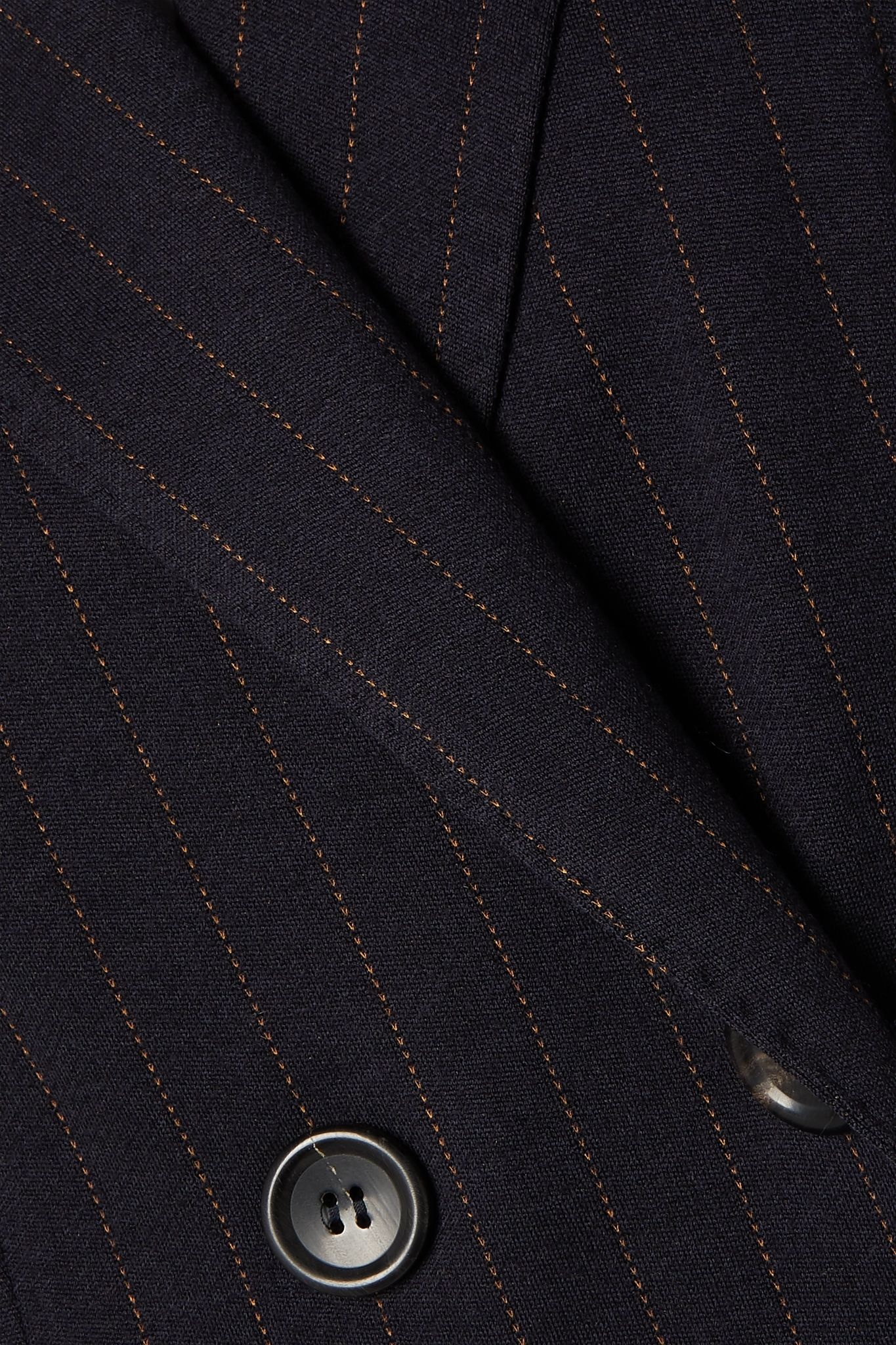 Cinghia double-breasted pinstriped wool-blend jersey blazer - 4