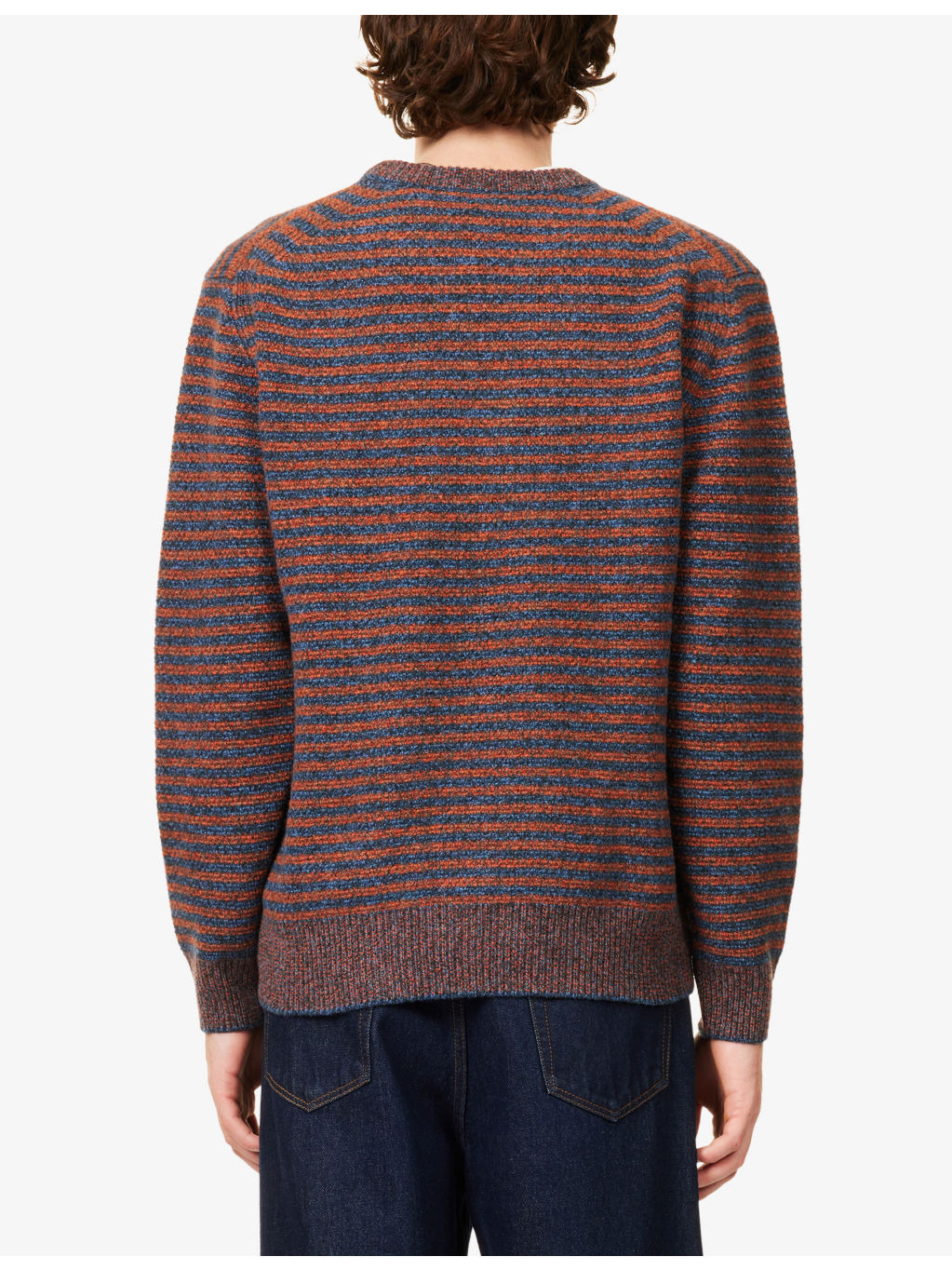 Striped Crewneck Wool Jumper - 4