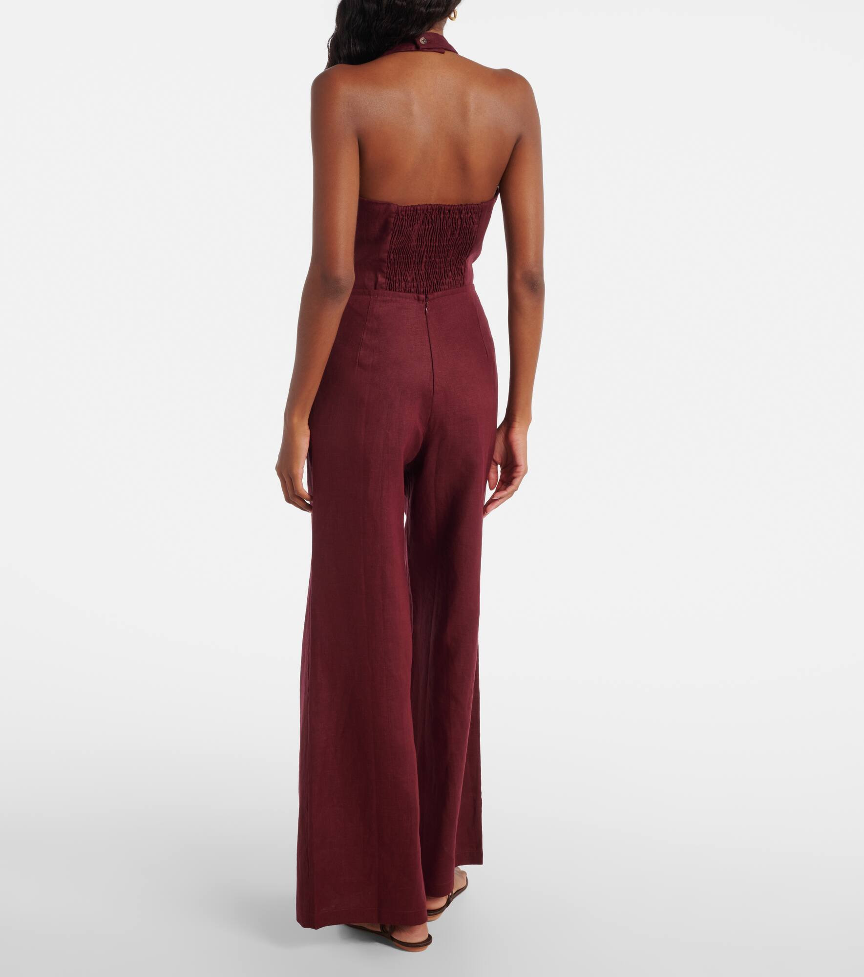 Syna linen wide-leg pants - 3