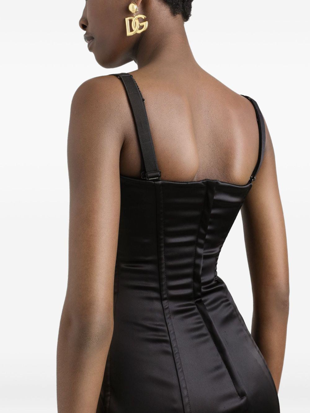 satin midi dress - 5