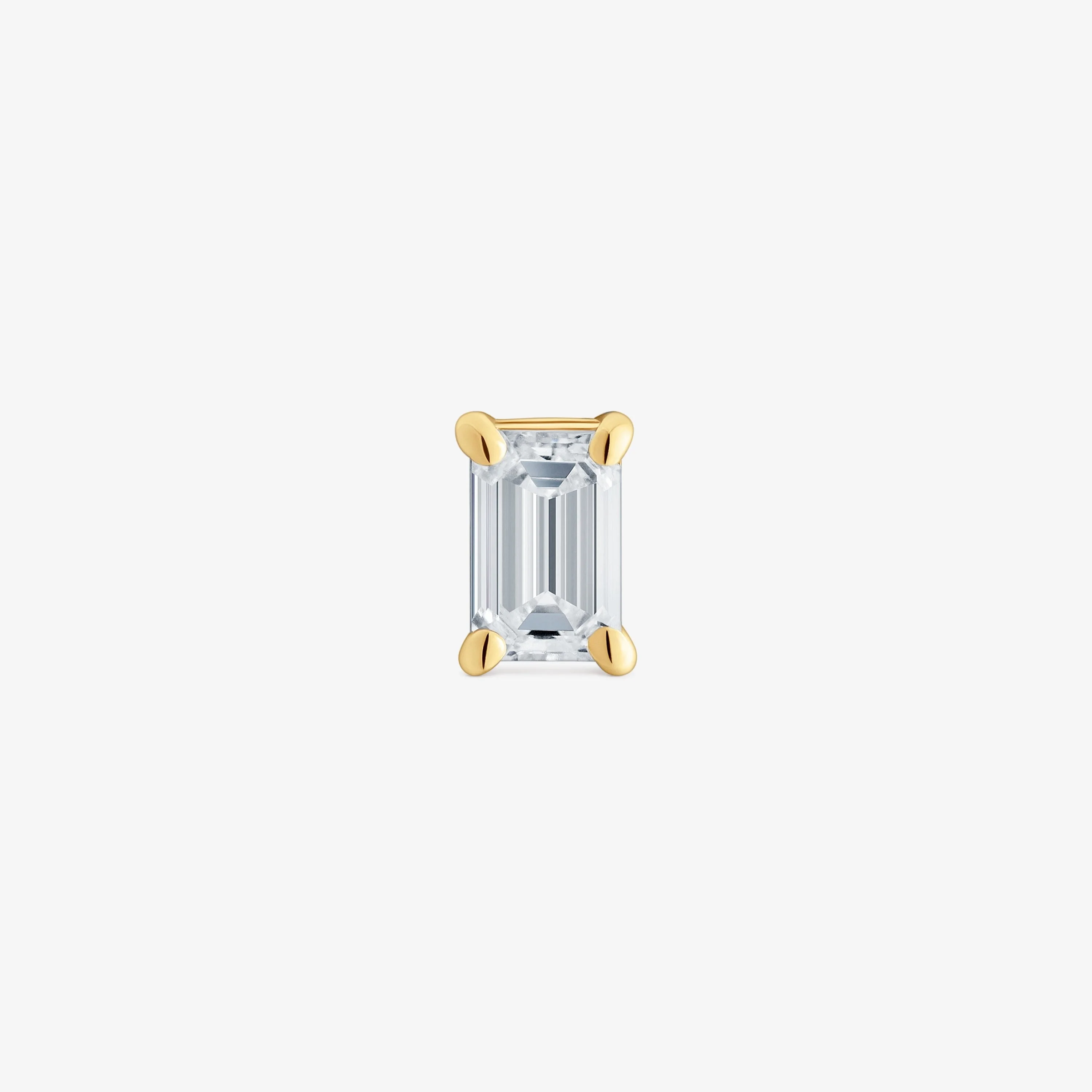 Single 14K solid gold Earring with 0.20ct lab-grown diamond TOUS Shine LGD - 1