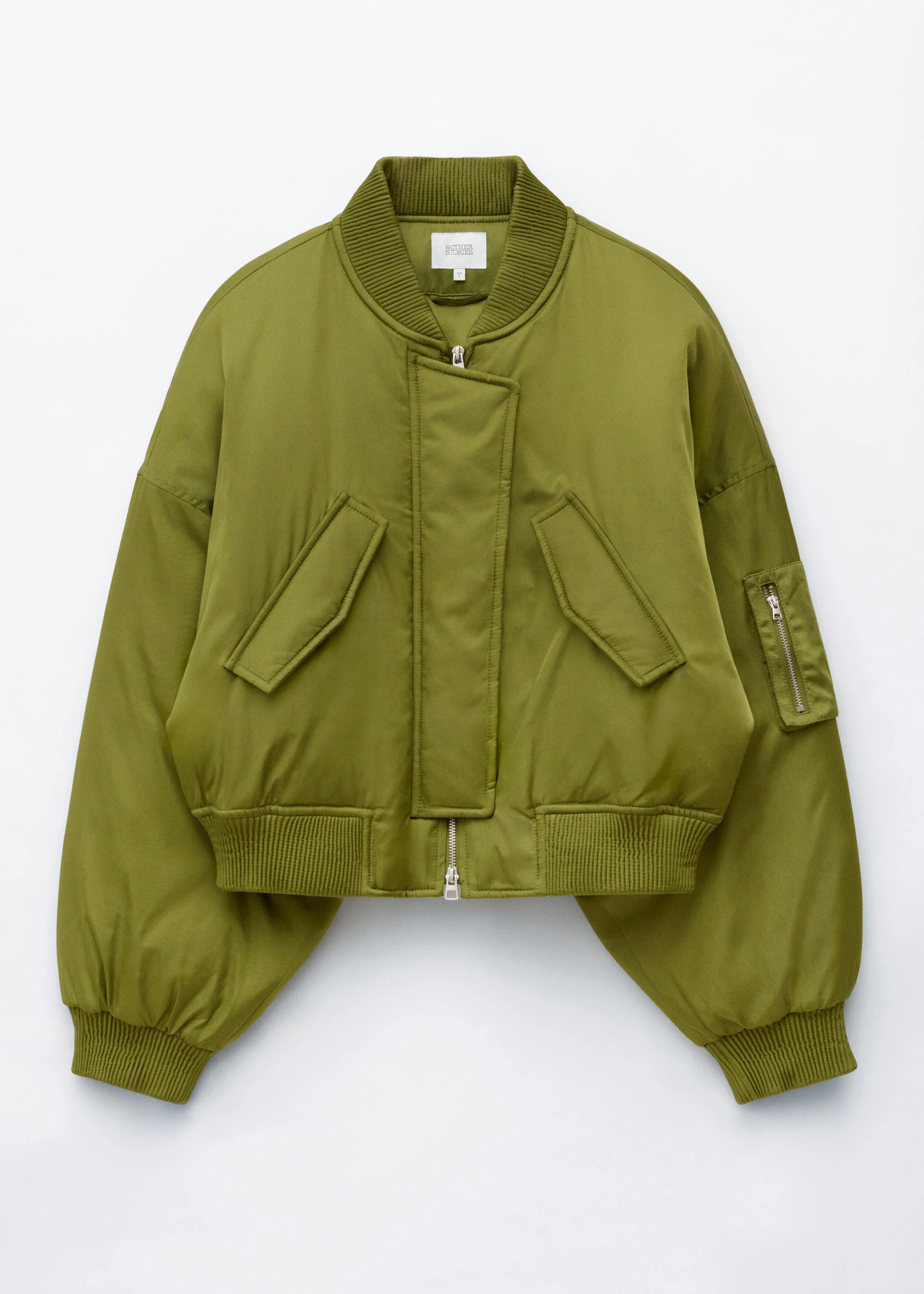 Cropped Bomber Jacket - 1