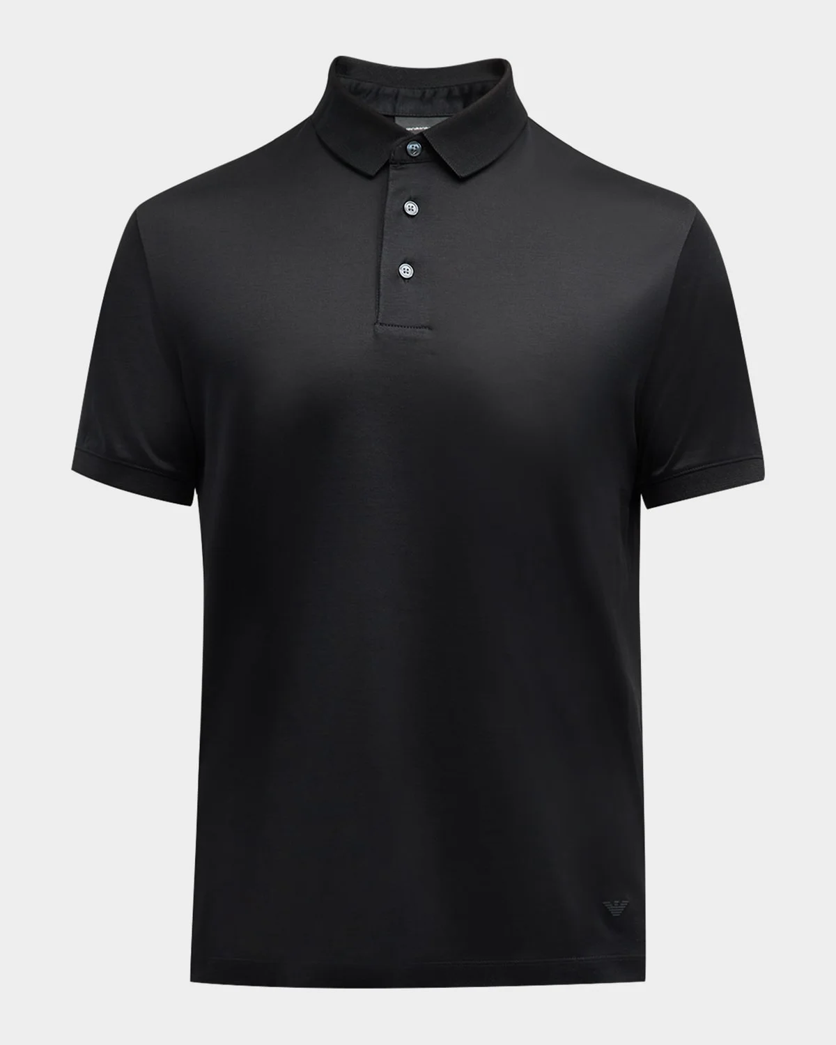 Men's Solid Jersey-Stretch Polo Shirt - 1