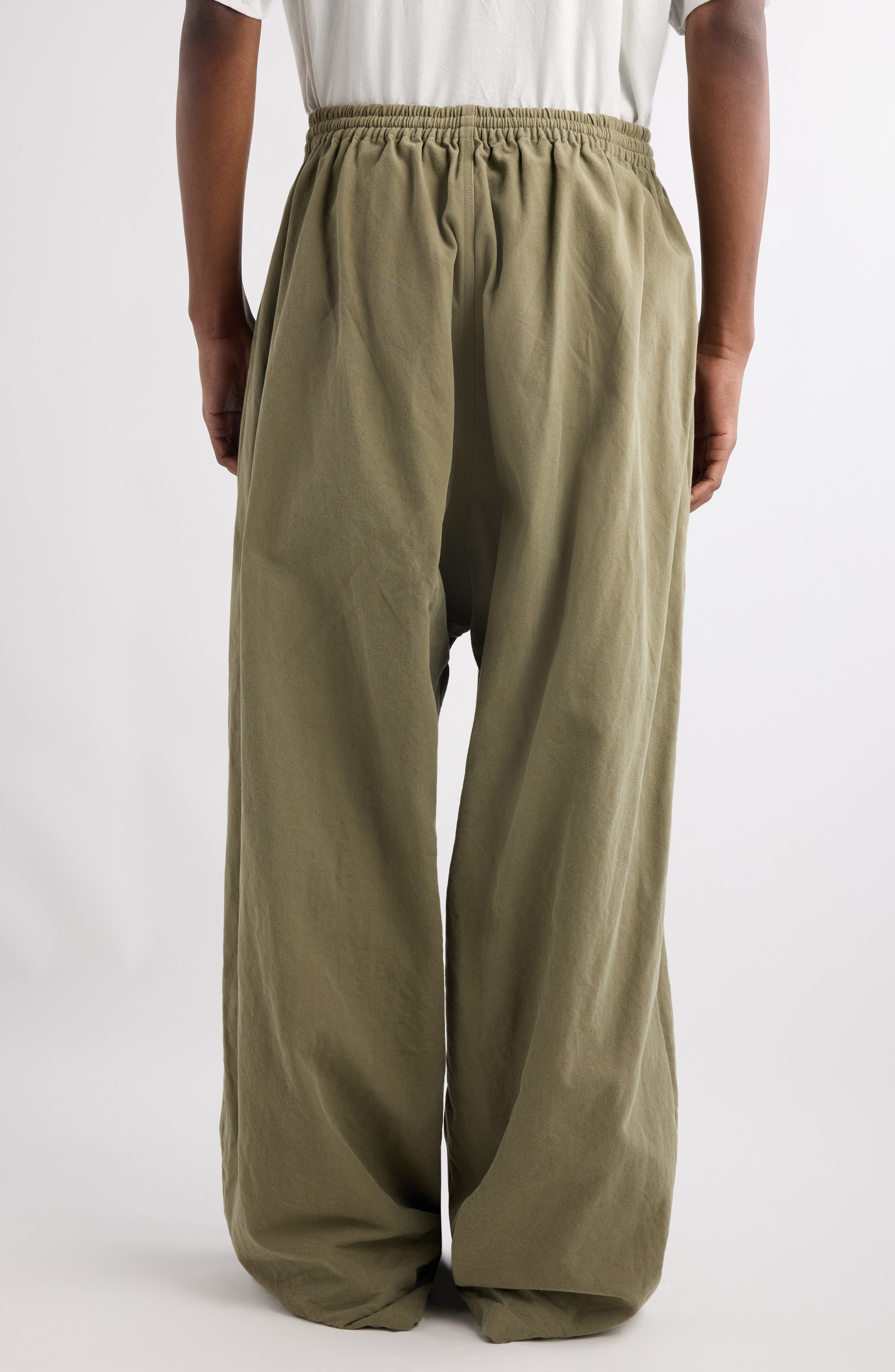 Balenciaga Baggy Cotton Canvas Pants in Linden at Nordstrom - 3