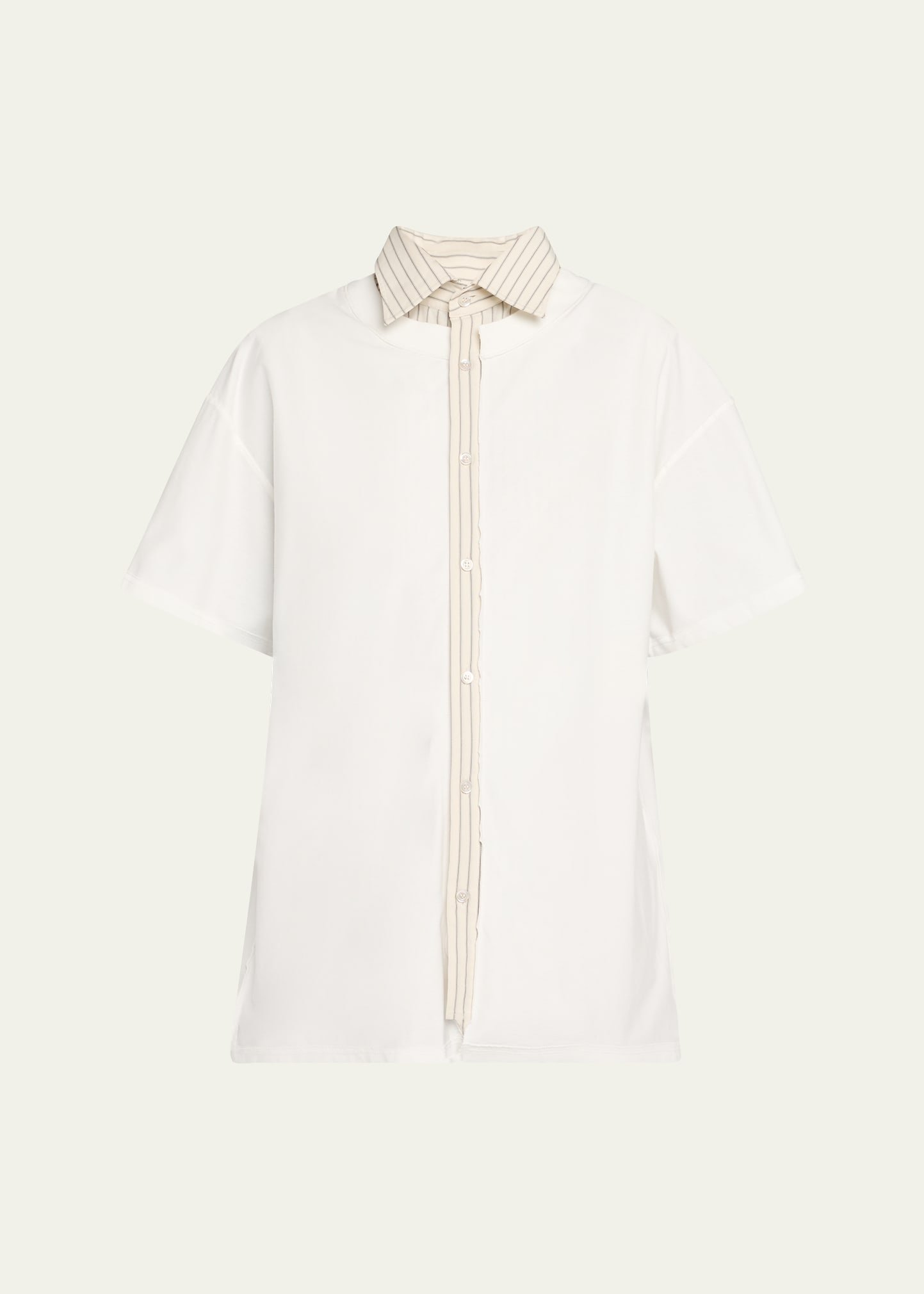 Collared Short-Sleeve T-Shirt - 1