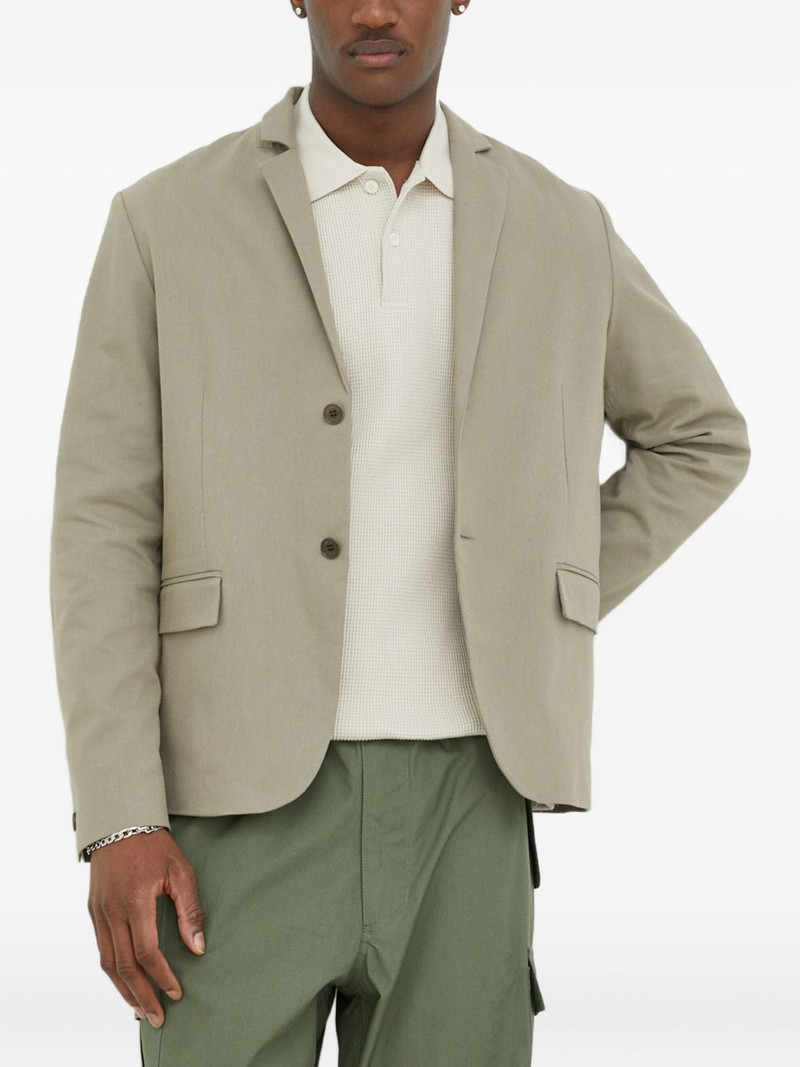 buttoned notched-lapels blazer 1