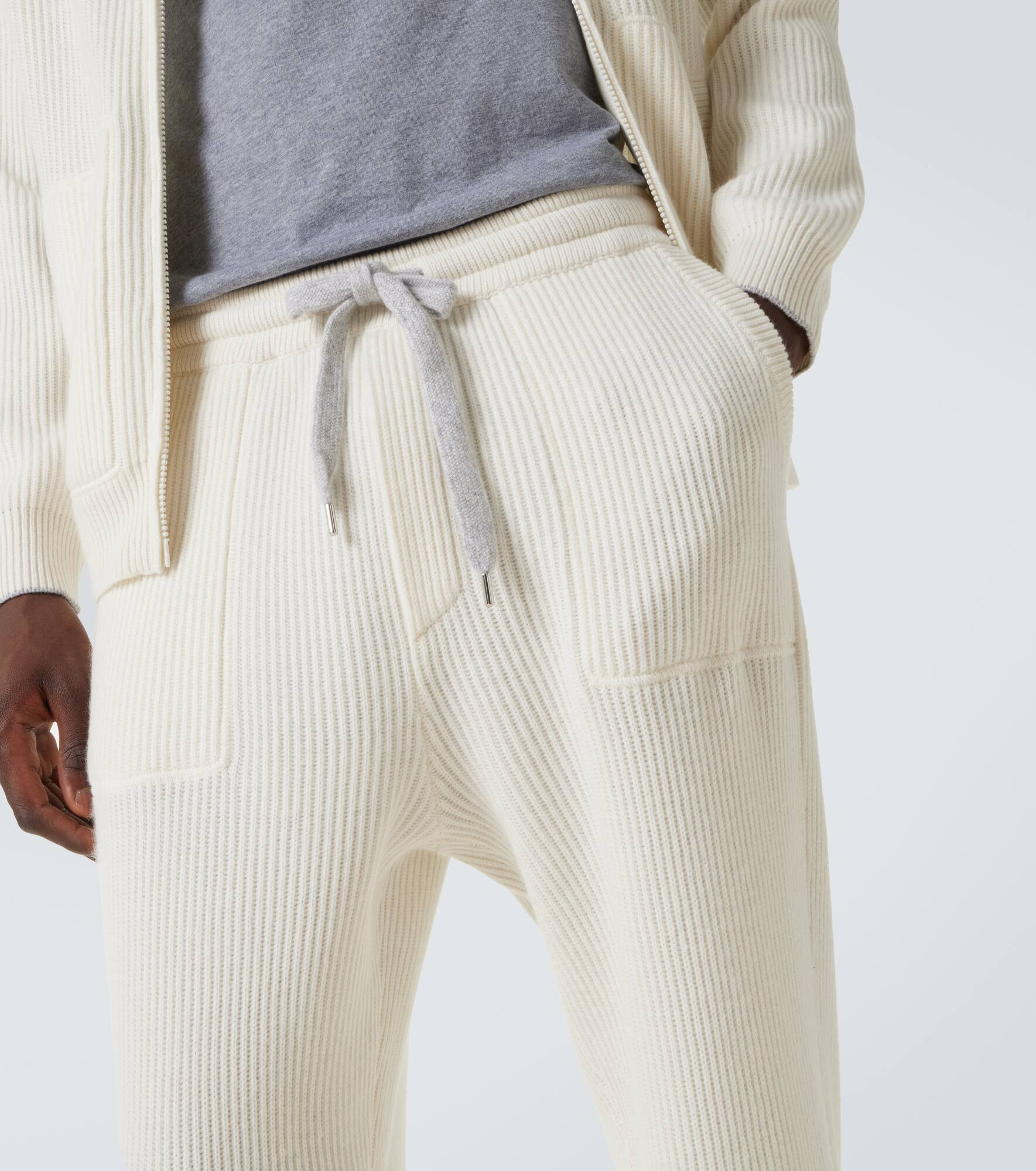 Cashmere-blend sweatpants - 5