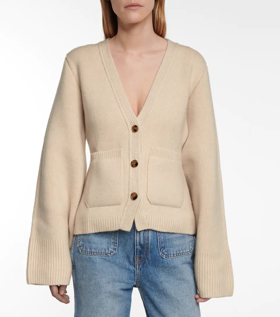 Scarlet cashmere cardigan - 4