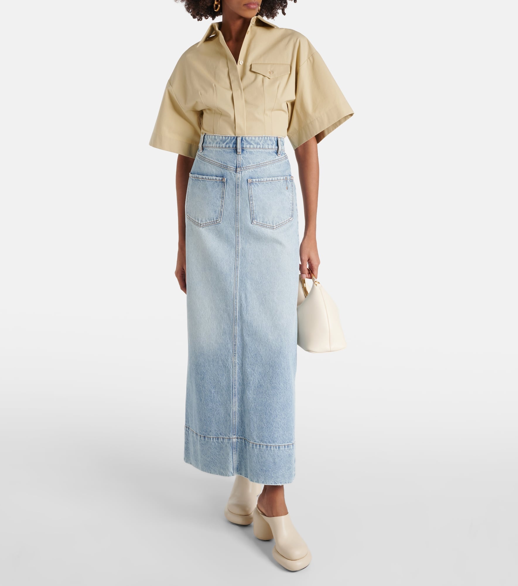 Piave denim maxi skirt - 2