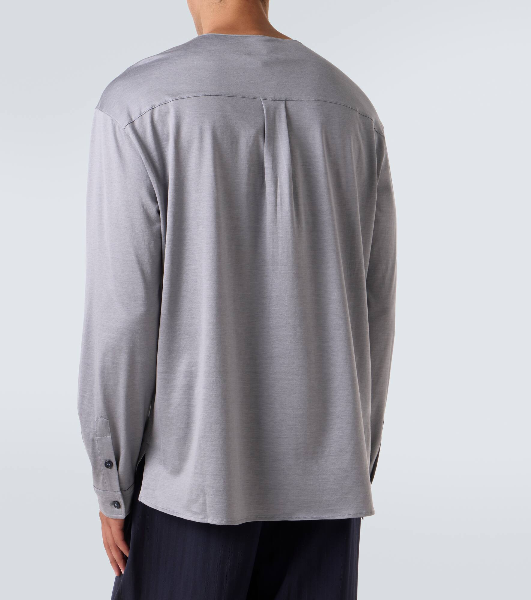 Silk and cotton shirt - 4