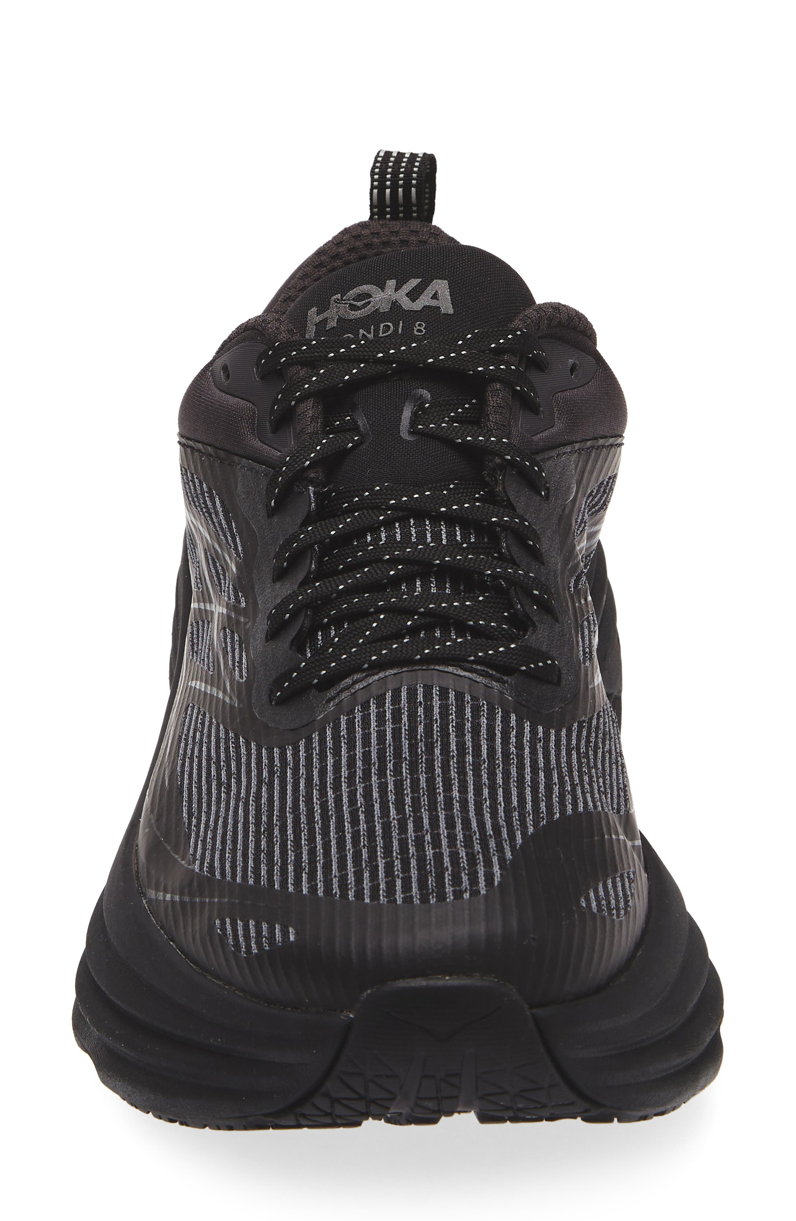 HOKA Bondi 8 Caged Sneaker in Black /Black at Nordstrom - 4