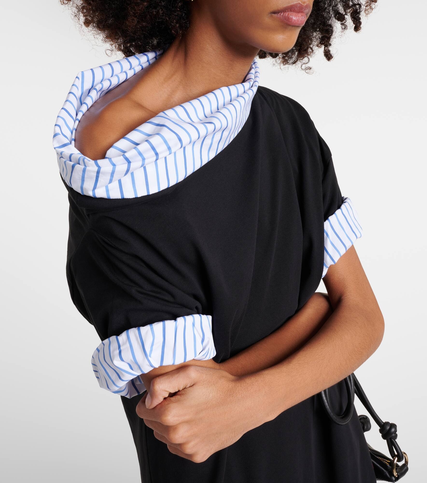 Cotton jersey midi dress - 4