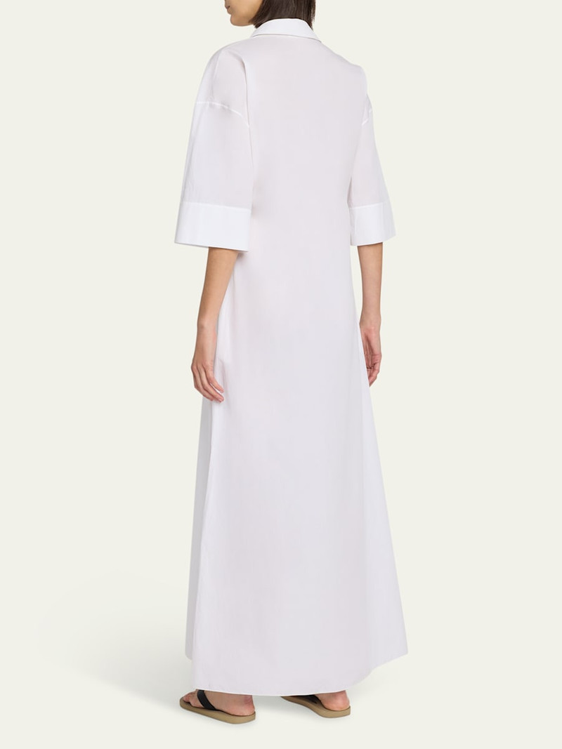 The Row Eveline Three-Quarter Sleeve Maxi Dress outlook