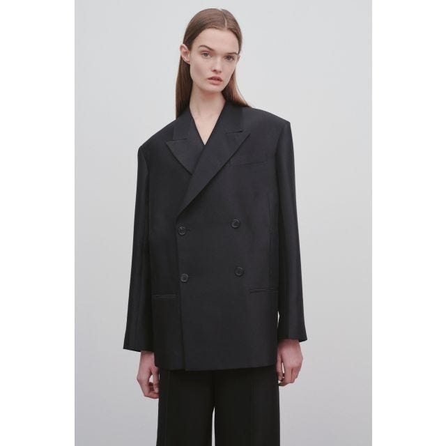 The Row Cosima Wool and Silk Jacket | genteroma | REVERSIBLE