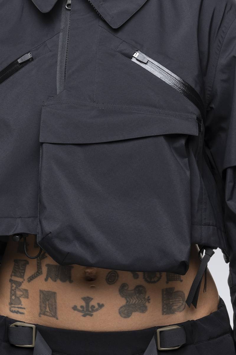 SAC-J6011 sacai / ACRONYM Crop Jacket Black 19
