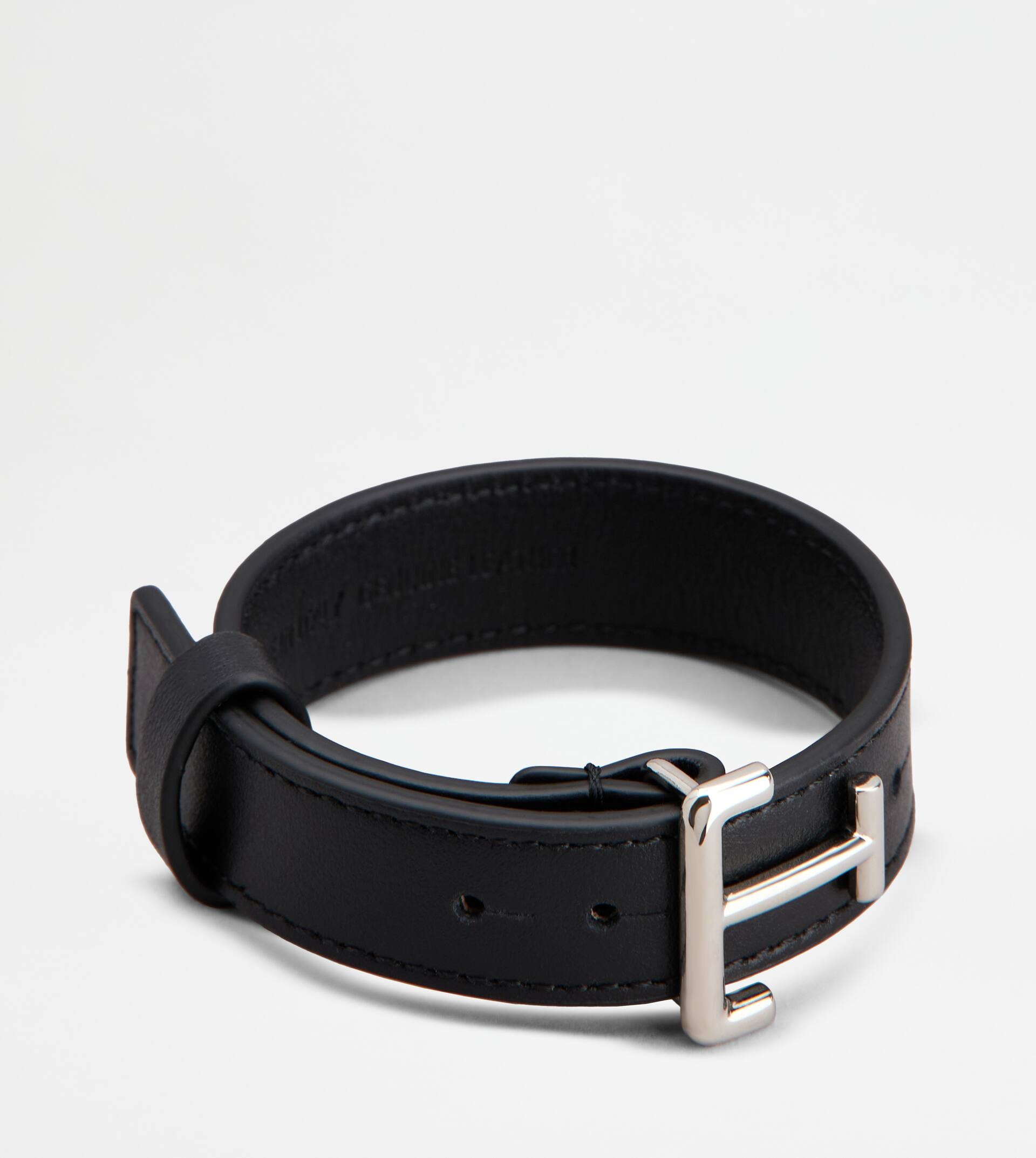 BRACELET IN LEATHER - BLACK - 2