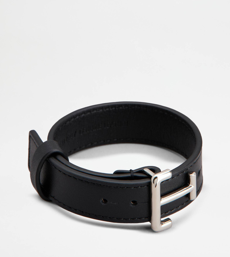 Tod's BRACELET IN LEATHER - BLACK outlook