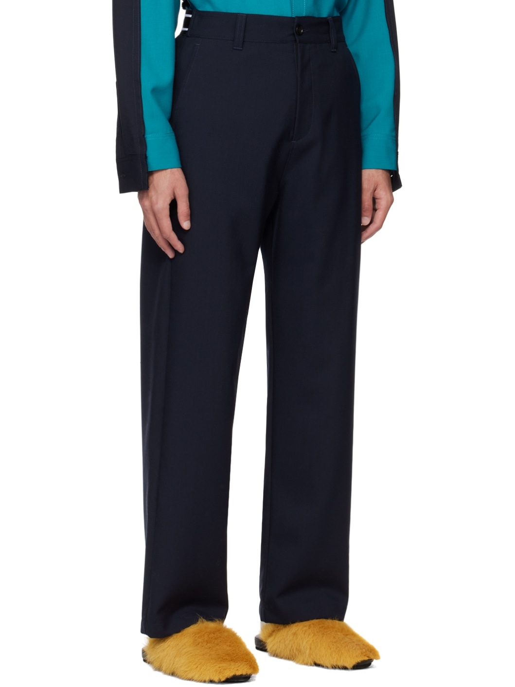 Blue Four-Pocket Trousers - 2