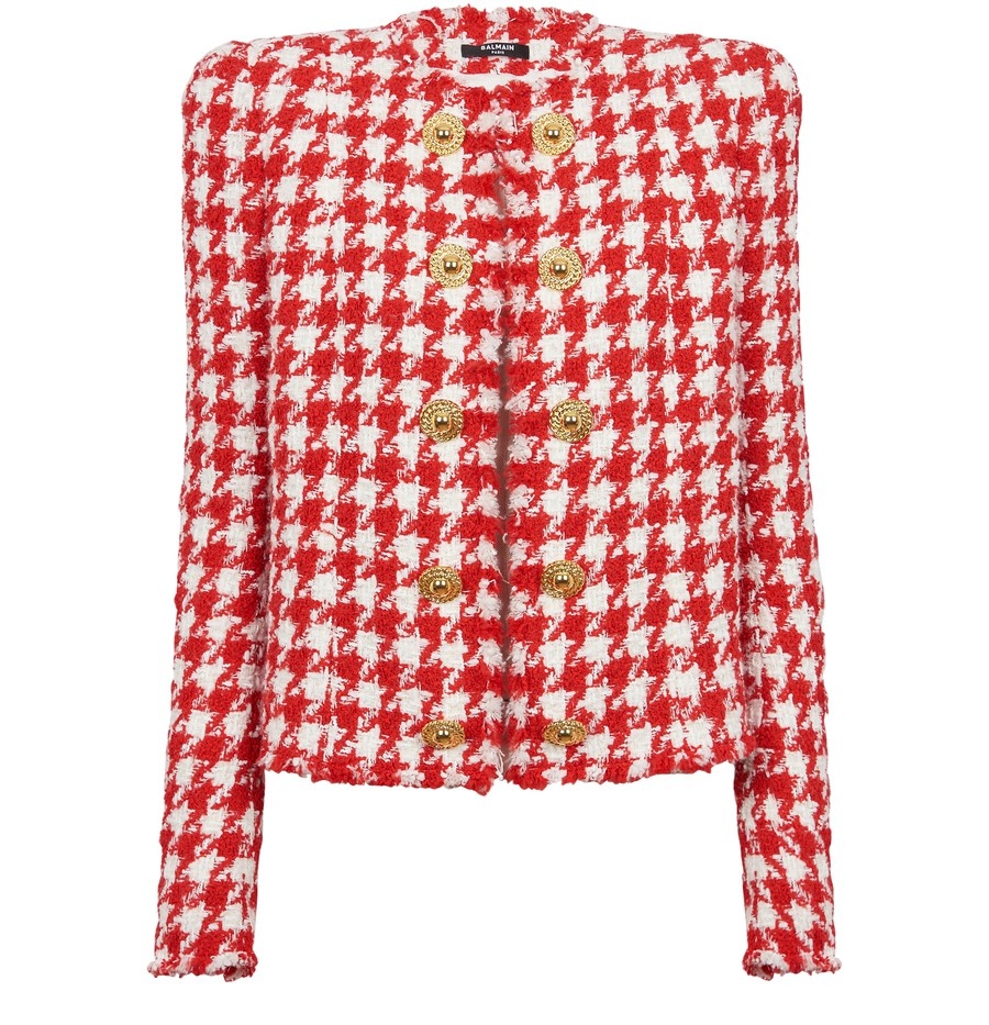 Houndstooth Tweed Jacket - 1