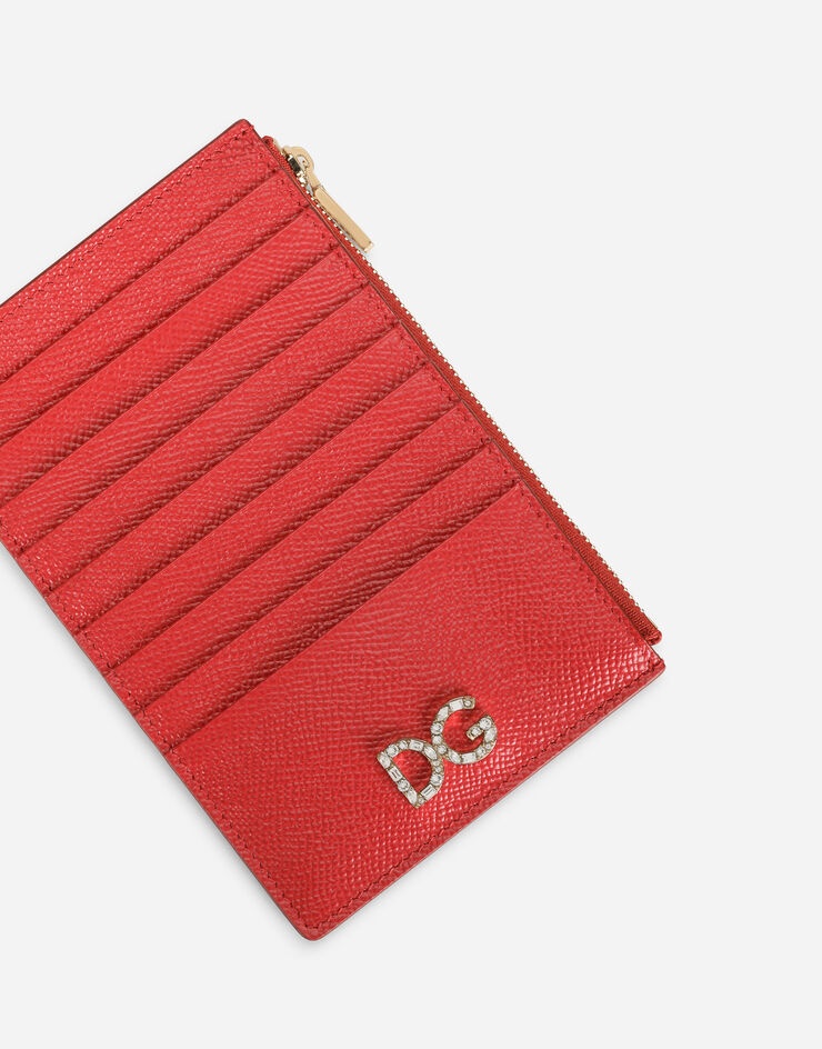 Large vertical card holder in Dauphine calfskin - 4