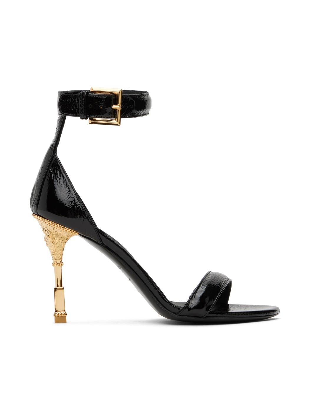 Black Moneta Heeled Sandals - 1