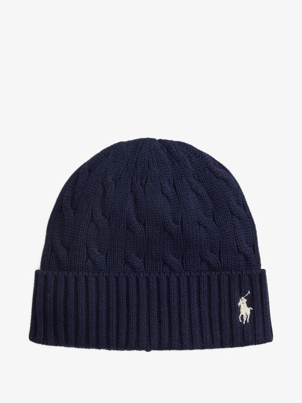 cable-knit beanie hat - 1