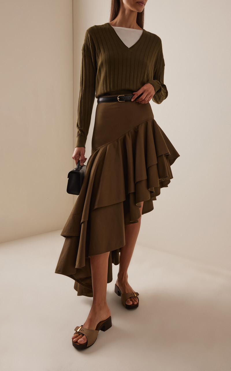 RACHEL COMEY Marion Cashmere-Silk Sweater green outlook