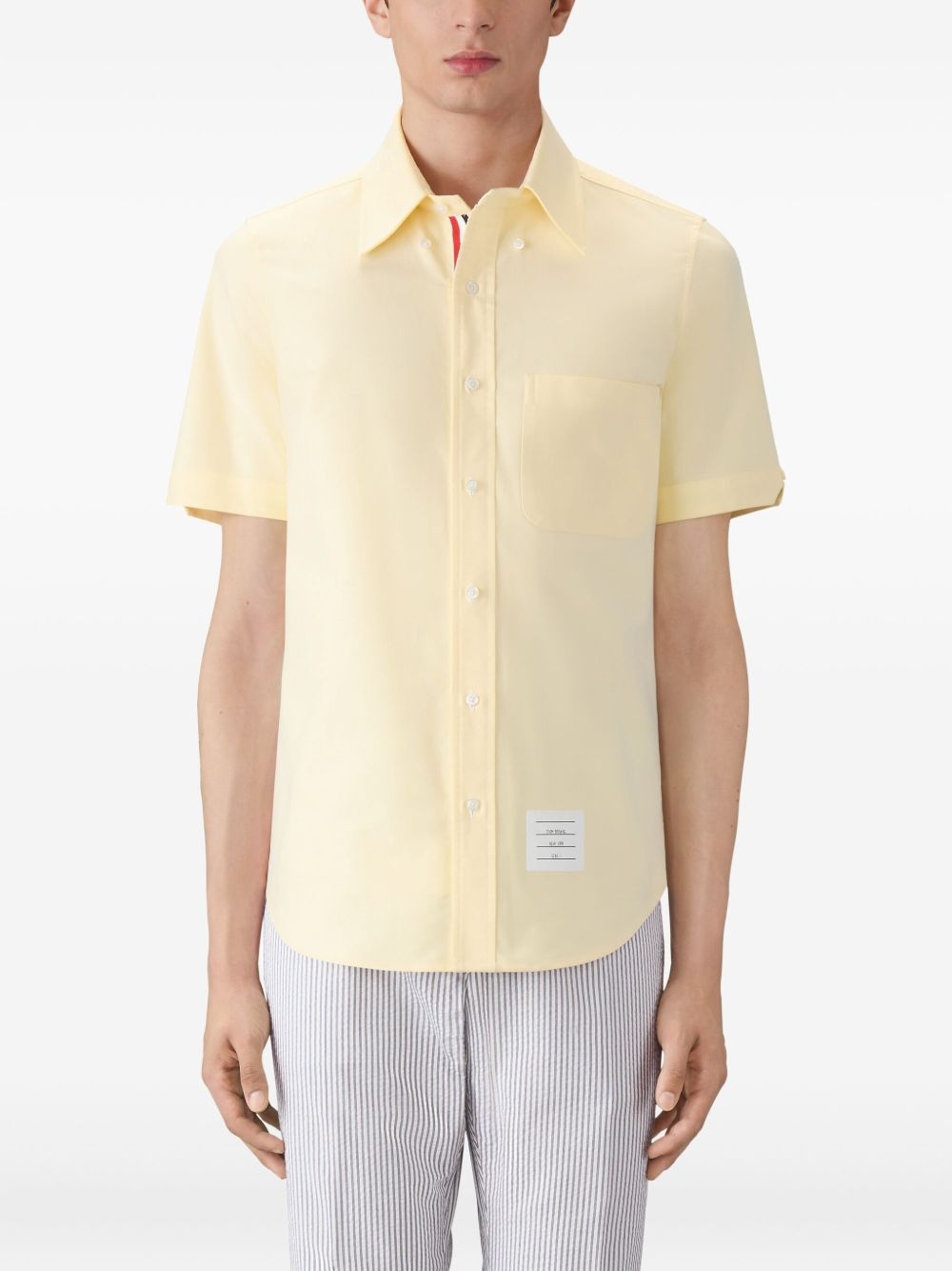 patch-pocket short-sleeve shirt - 3
