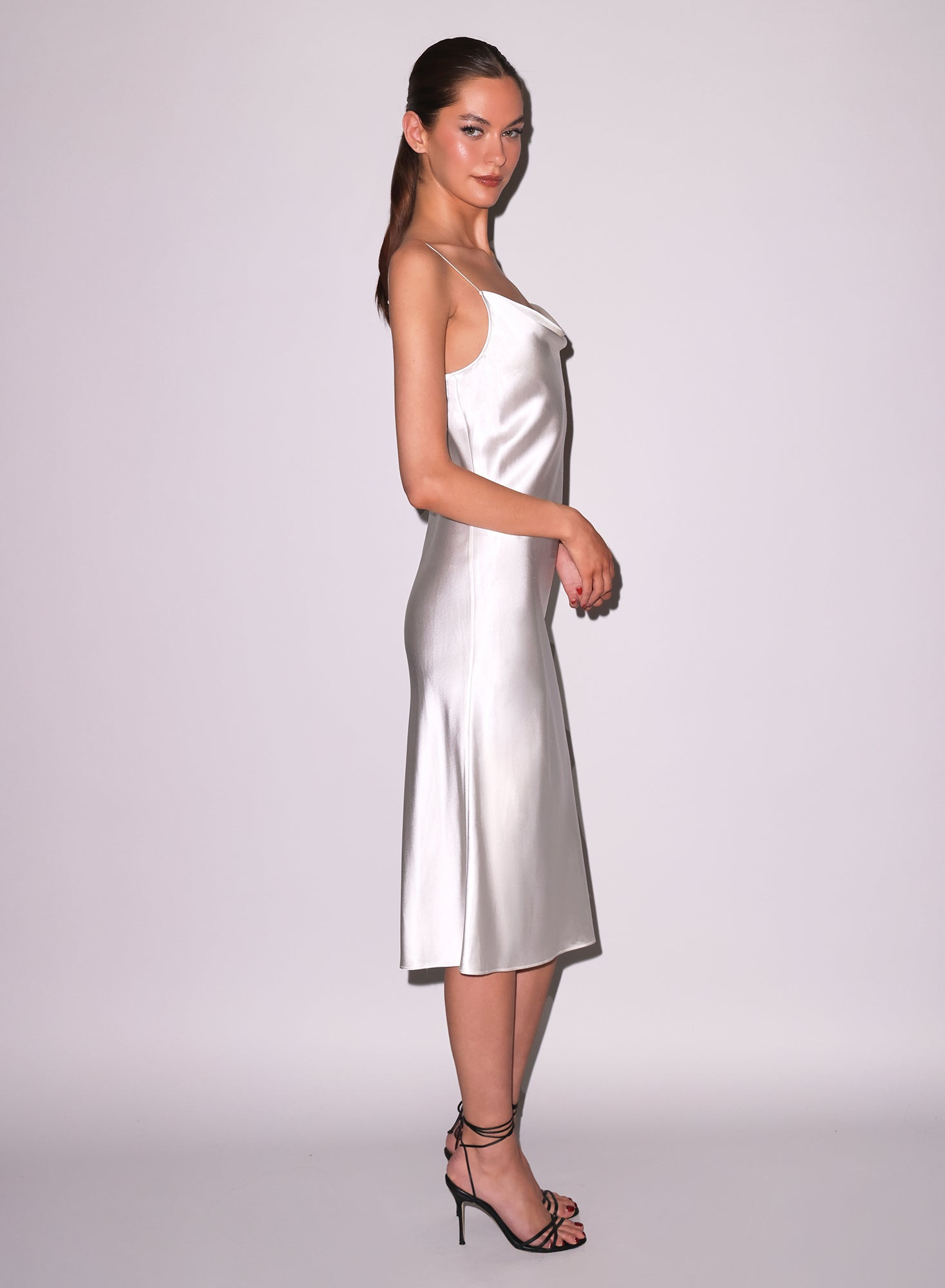 Cowl Neck Slip Dress - 4