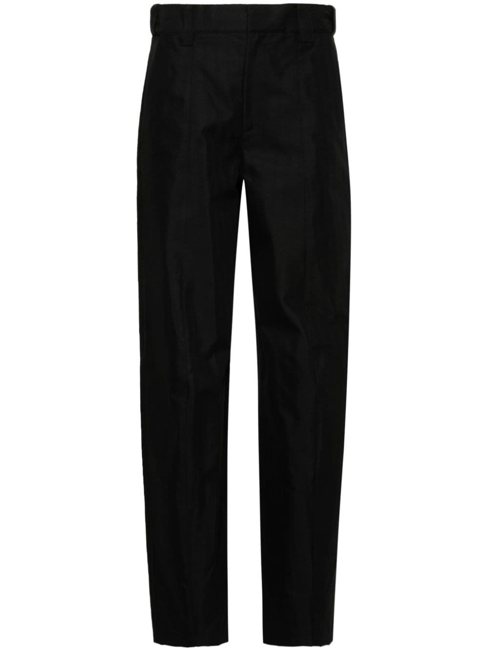 twill-weave tailored trousers - 1