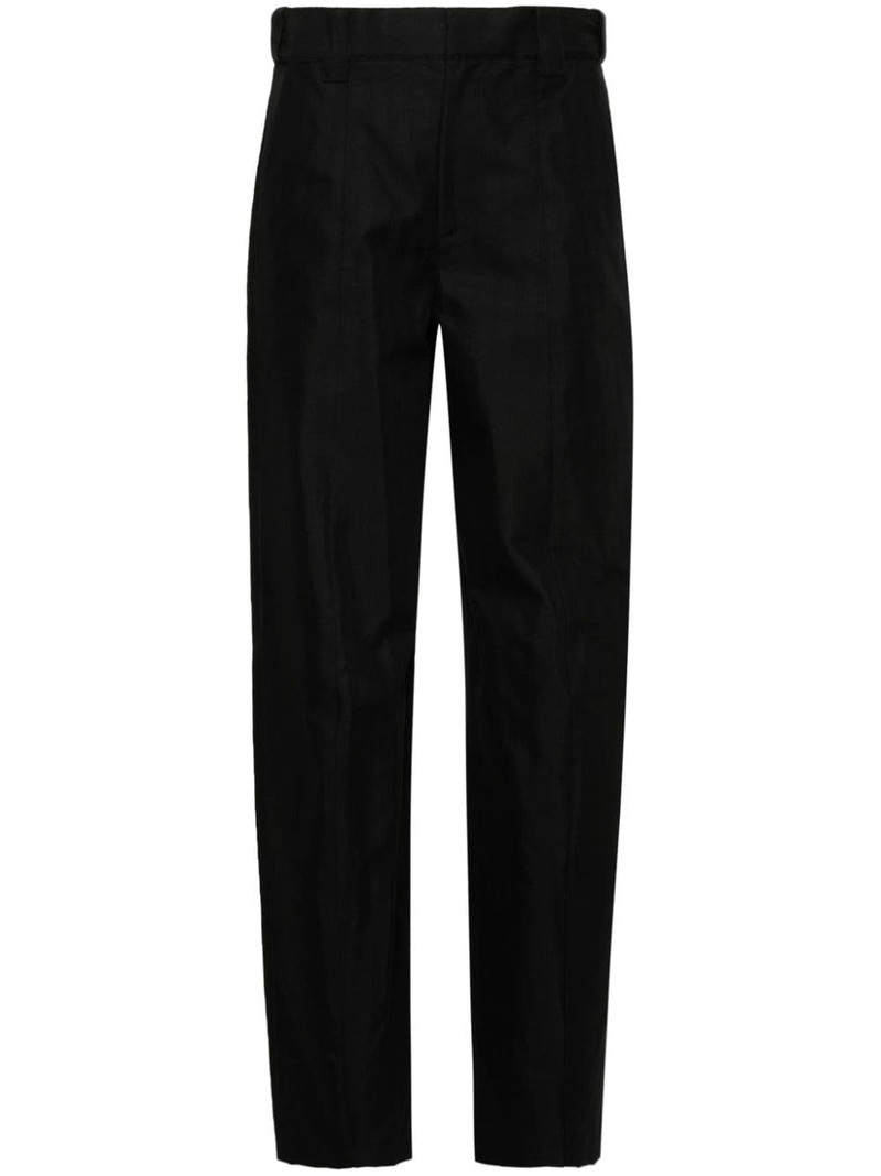 twill-weave tailored trousers 1