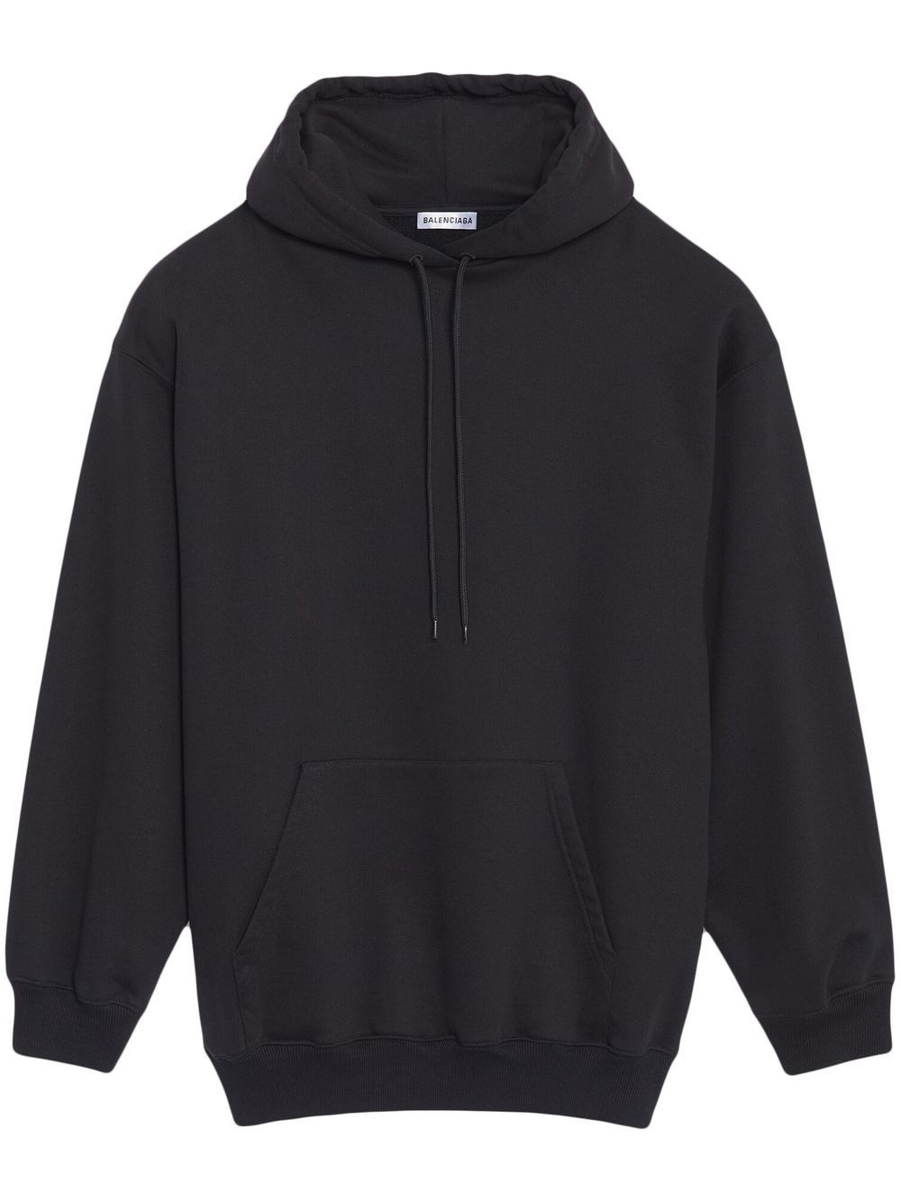 logo-print cotton hoodie - 1