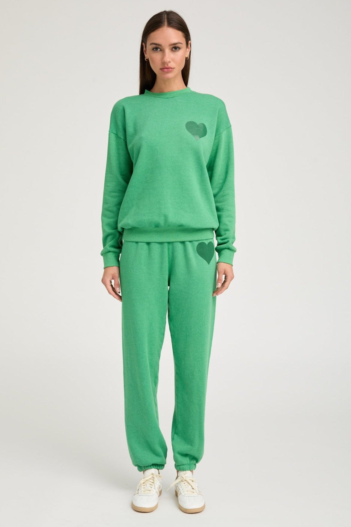 JADE HEART SWEATPANTS - 1