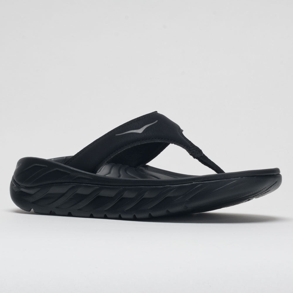 HOKA Ora Recovery Flip Women's Black/Dark Gull Gray - 5