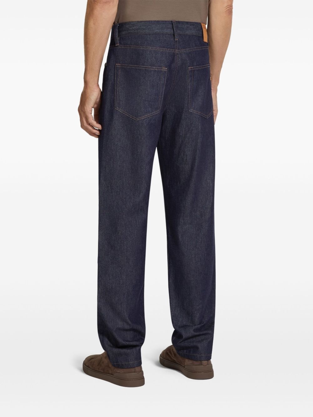 ROCCIA RINSE-WASHED JEANS - 3
