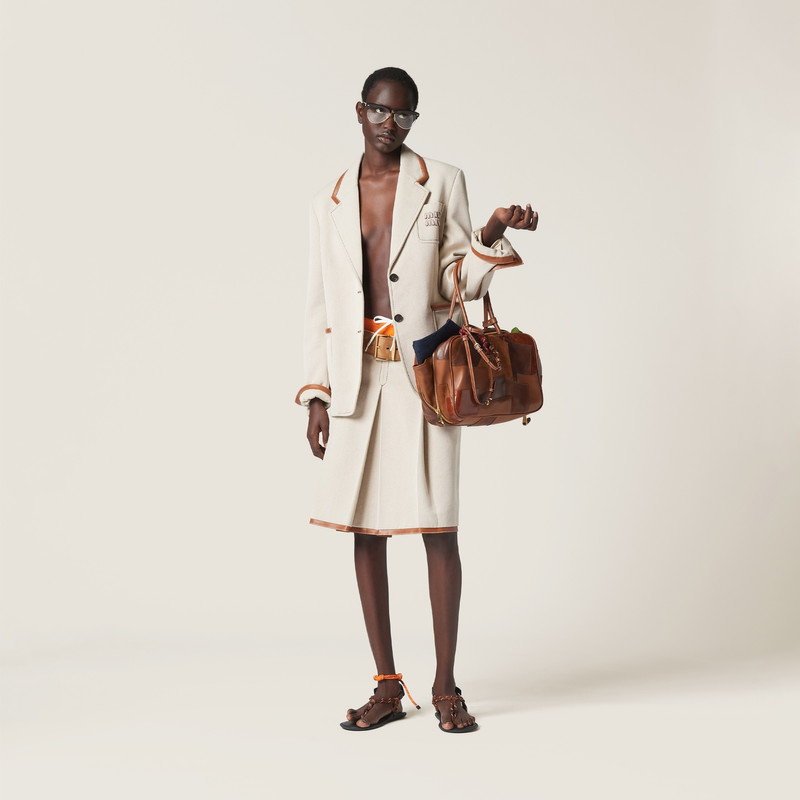 Miu Miu Leather patchwork Beau bag outlook