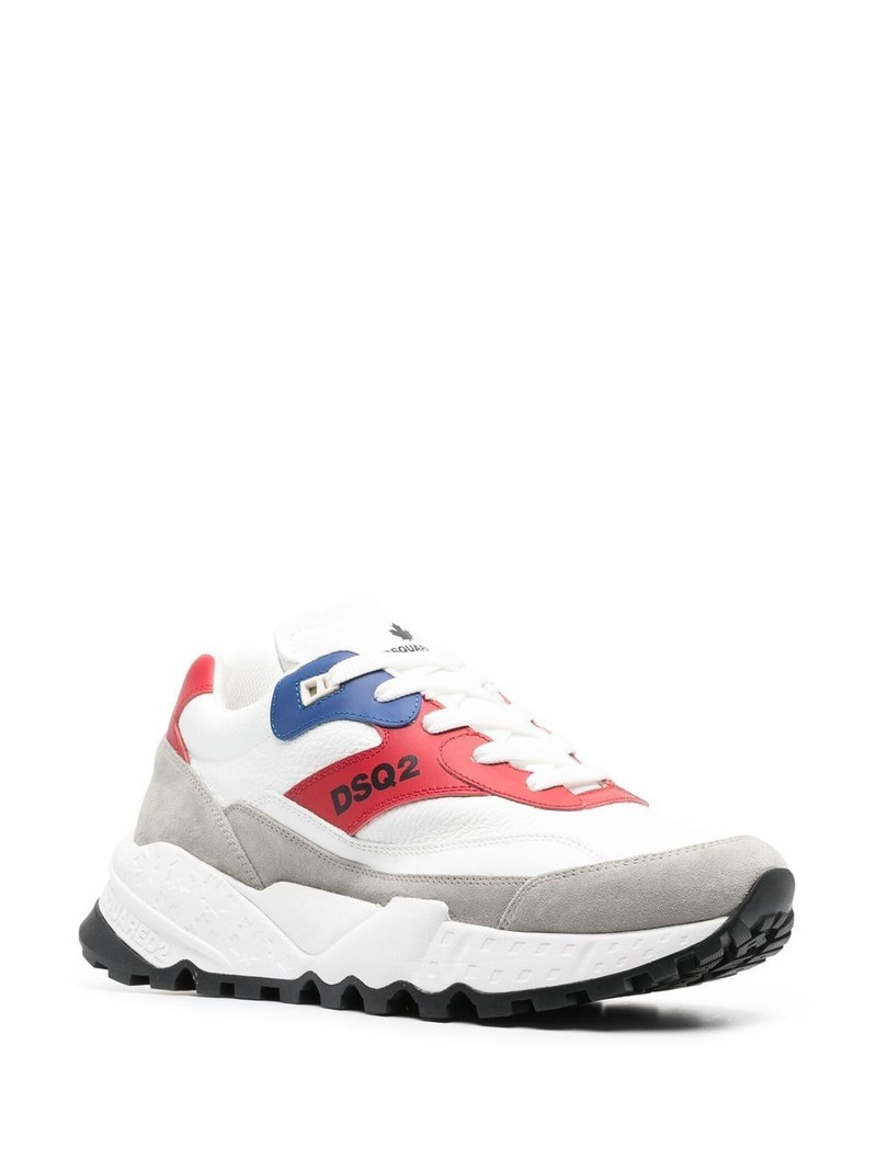 DSQUARED2 side logo-print chunky sneakers outlook
