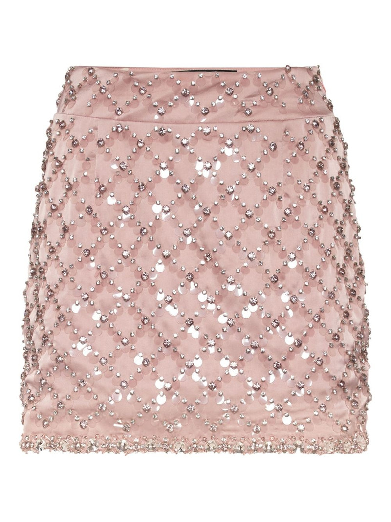 paillette-embellished mini skirt 1