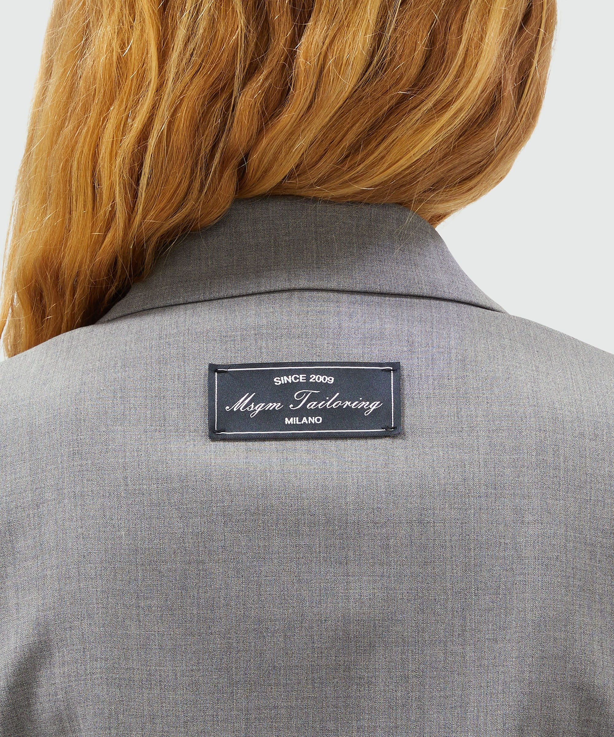 Gray virgin wool boxy jacket - 5