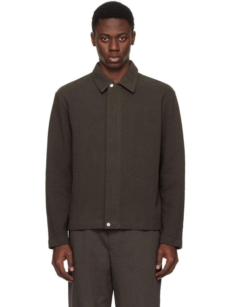 Brown Double Knit Jacket 1