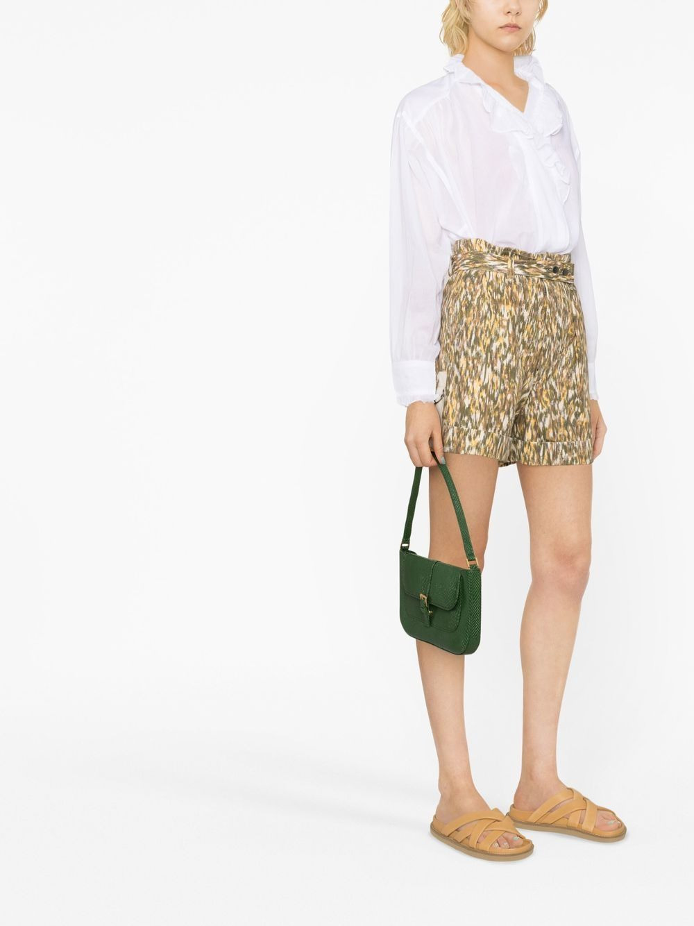 ruffled long-sleeve shirt - 3