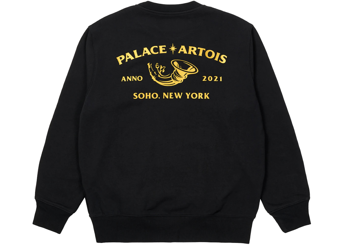 Palace x Stella Artois Cartouche Crew Black - 2