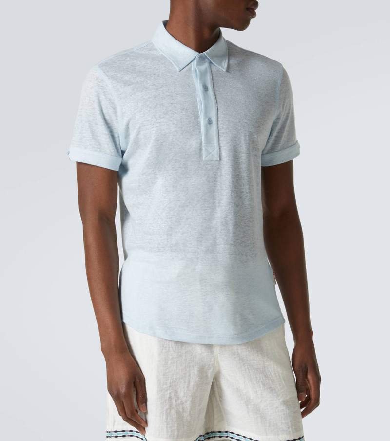 Sebastian linen jersey polo shirt 3