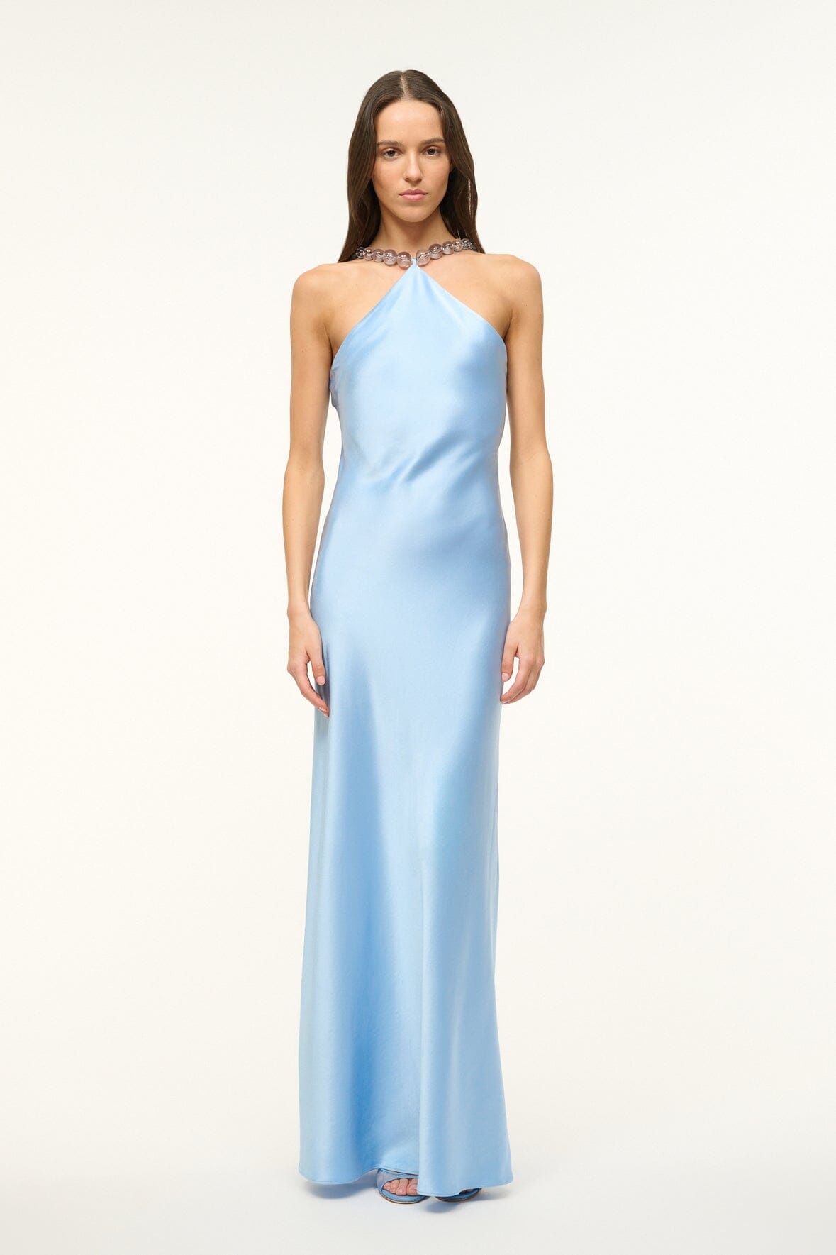 STAUD CADENCE DRESS AZURE - 2