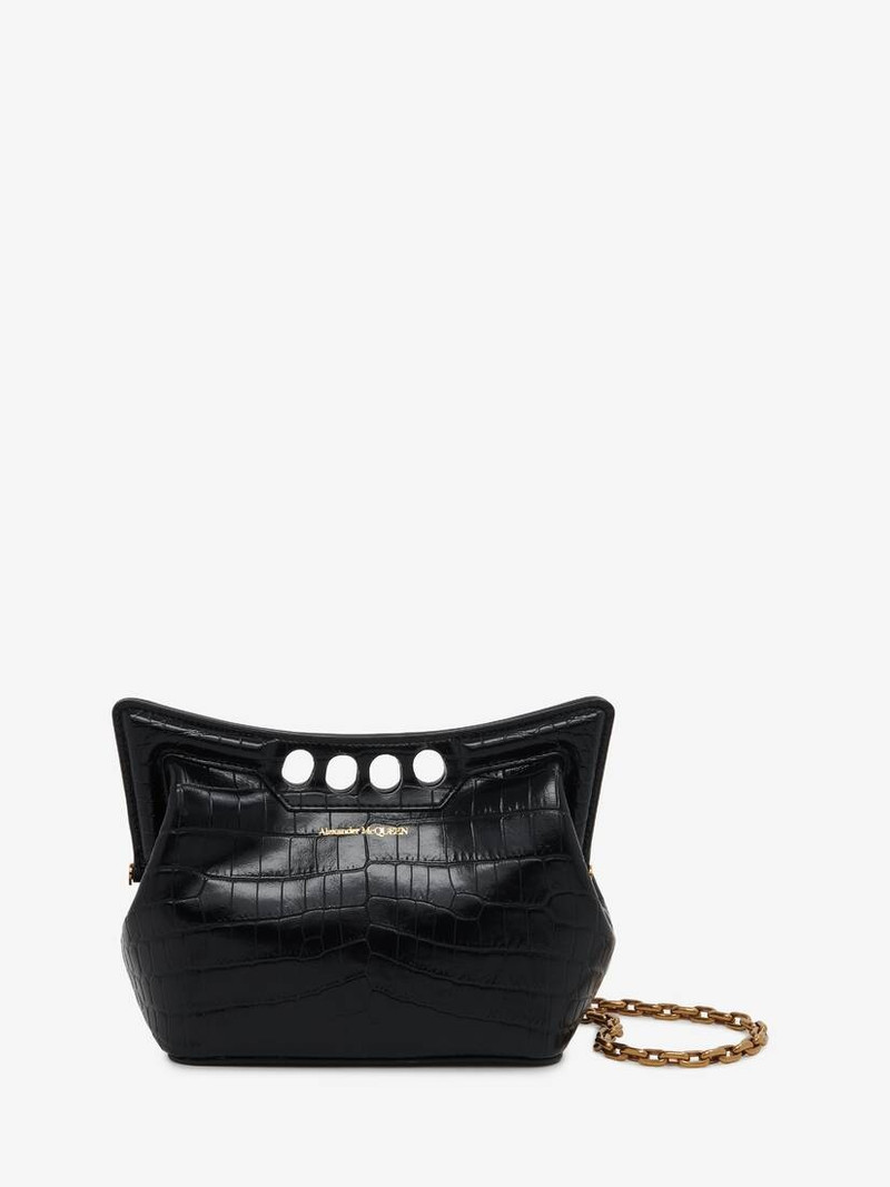 Women's The Peak Bag Mini With Chain in Black - 1