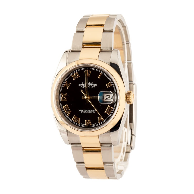 Rolex Datejust 116203 Black Roman Dial - 2