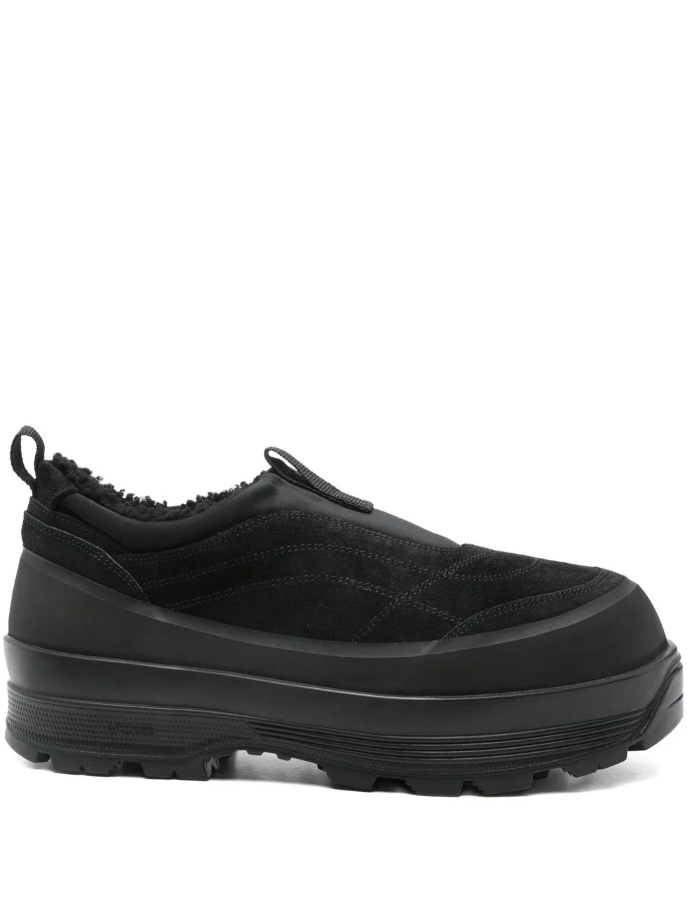 low top suede sneakers - 1